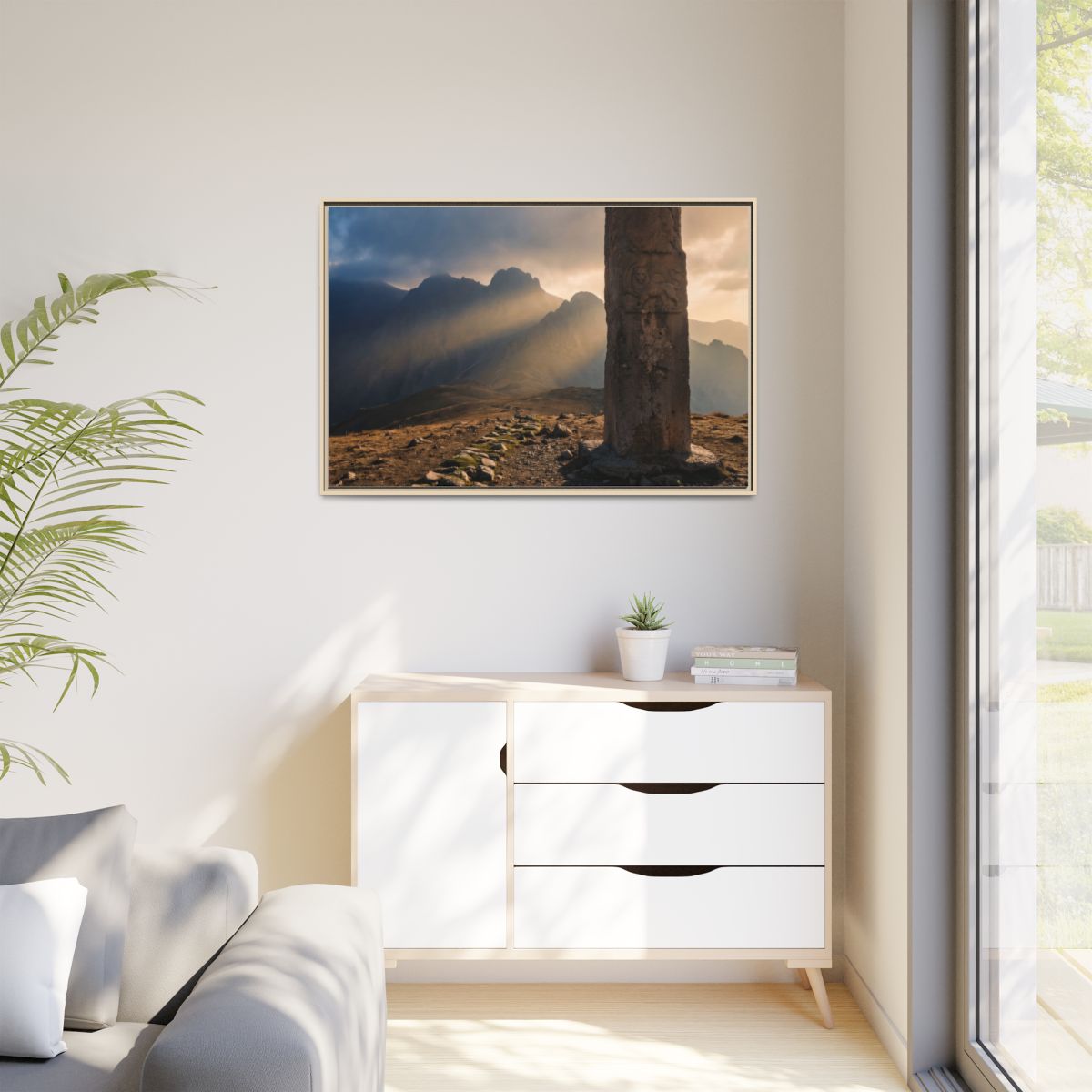 Matte Canvas, Framed - Mystic Monolith Ancient Persian... |...
