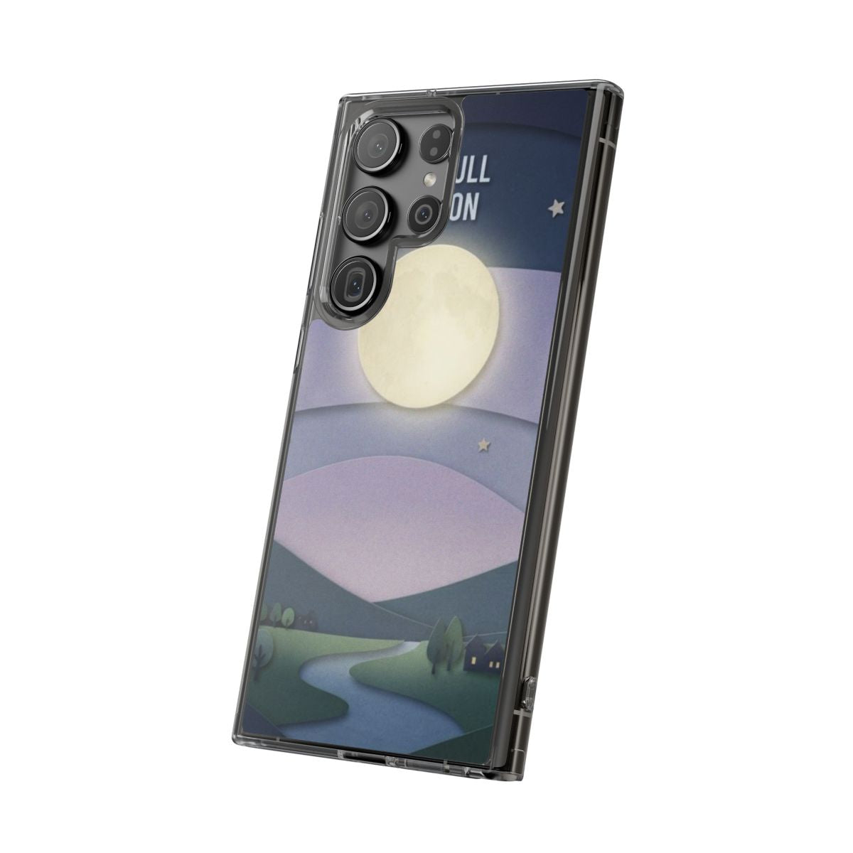 Clear Impact-Resistant Case - Moon | Echovira Gallery