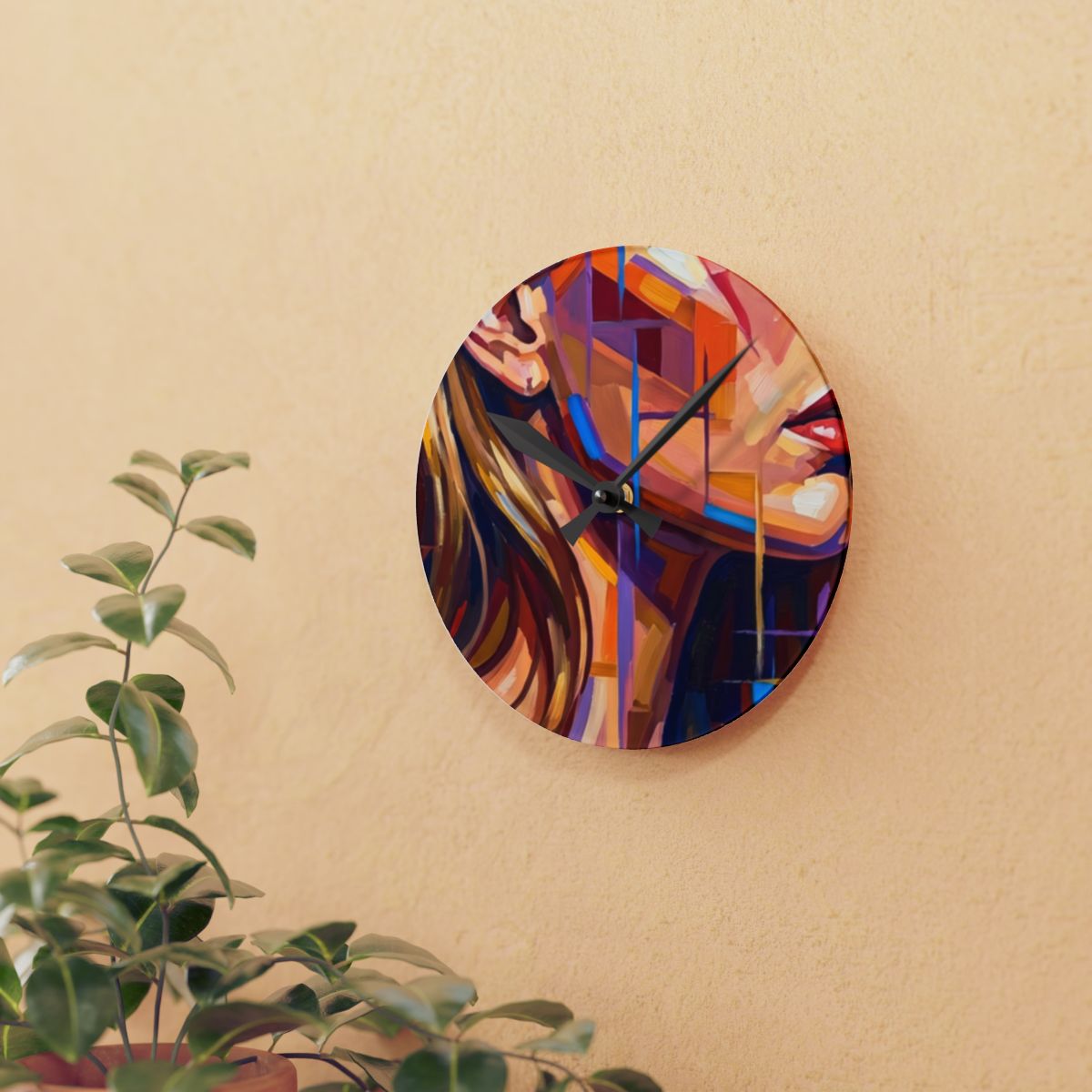 Acrylic Wall Clock - Shattered Elegance | Echovira Gallery