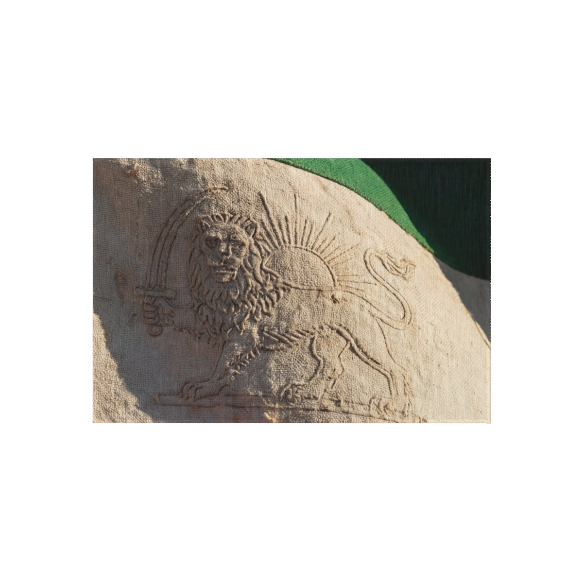 Outdoor Rug - Persian Lion and Sun | Echovira Gallery