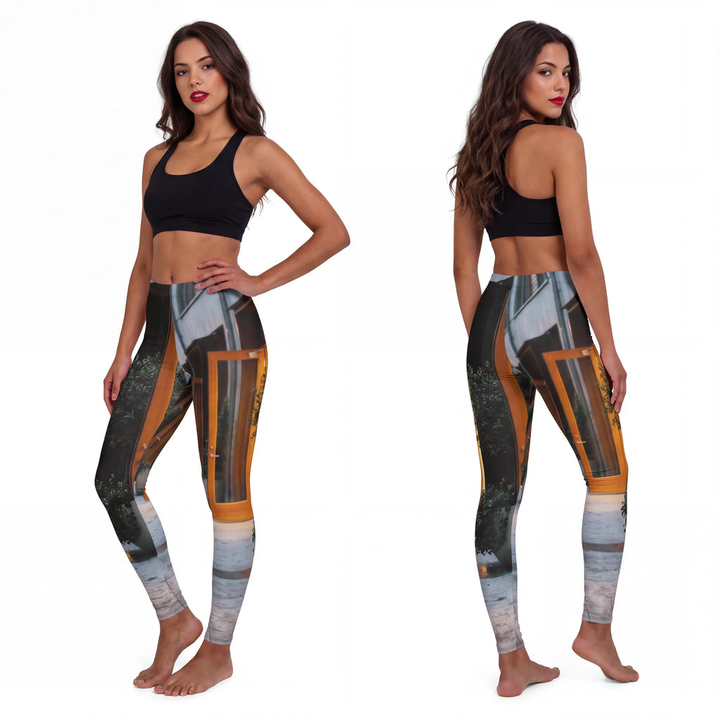 Women's Spandex Leggings - Twilight Walk | Echovira Gallery