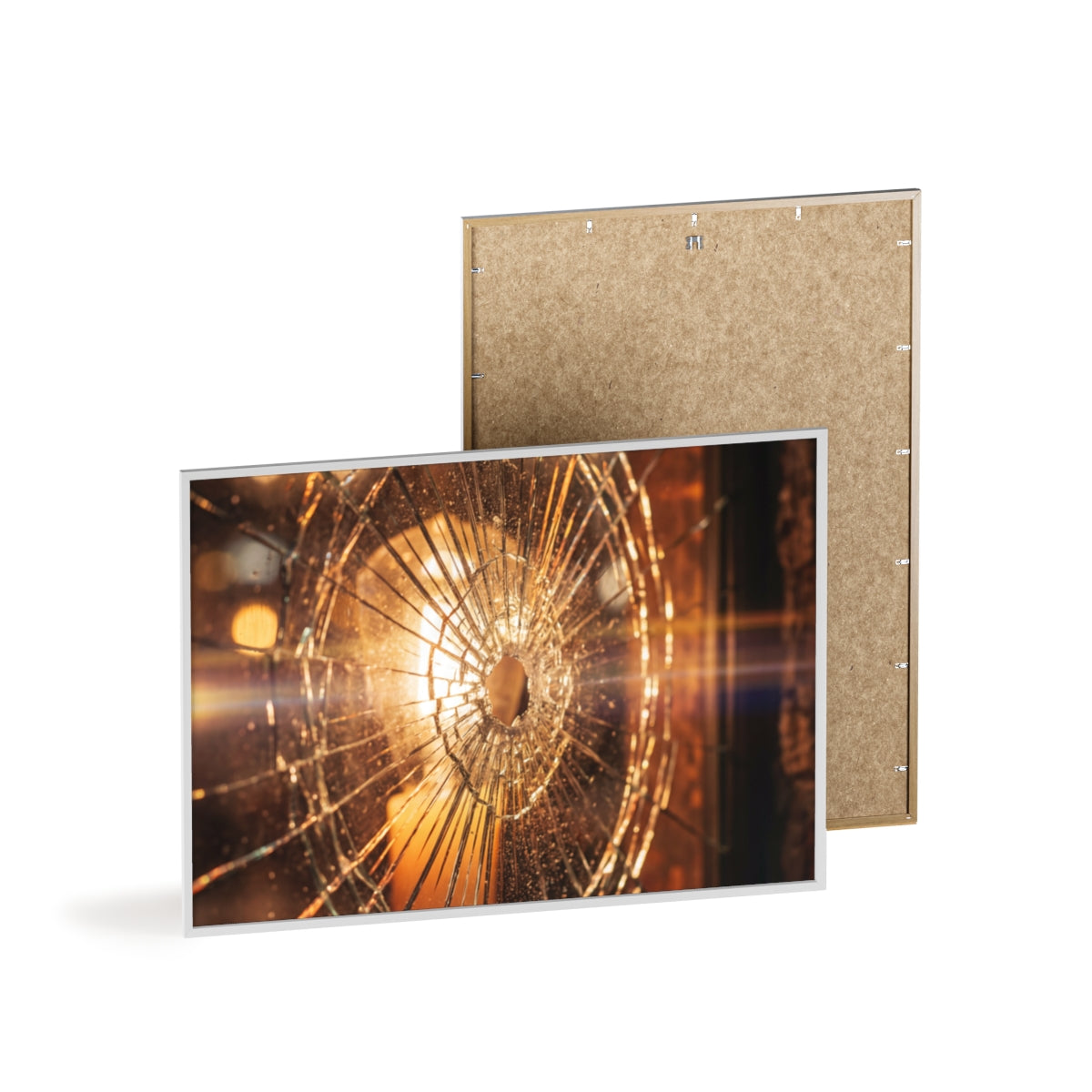 Posters with Wooden Frame - Fractured Light Shattered Glass... — Landscape (11.7×8.3, 8.3×11.7, 16×12, 12×16, 16.5×11.7, 11.7×16.5, 20×16, 16×20, 28×20 & 20×28)