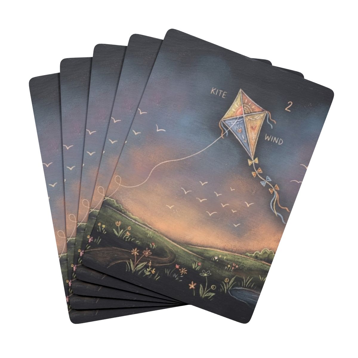 Poker Playing Cards - Twilight Kite Meadow | Echovira...
