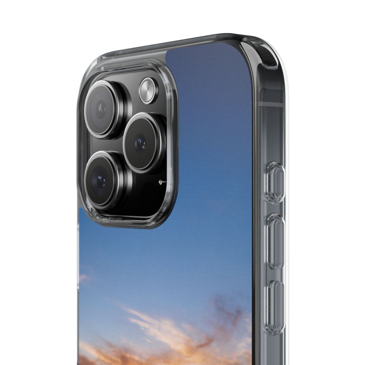 Clear Impact-Resistant Case - Sunset Peaks