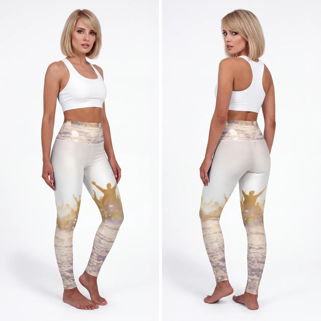 Golden Hour Crowd High Waisted Yoga Leggings