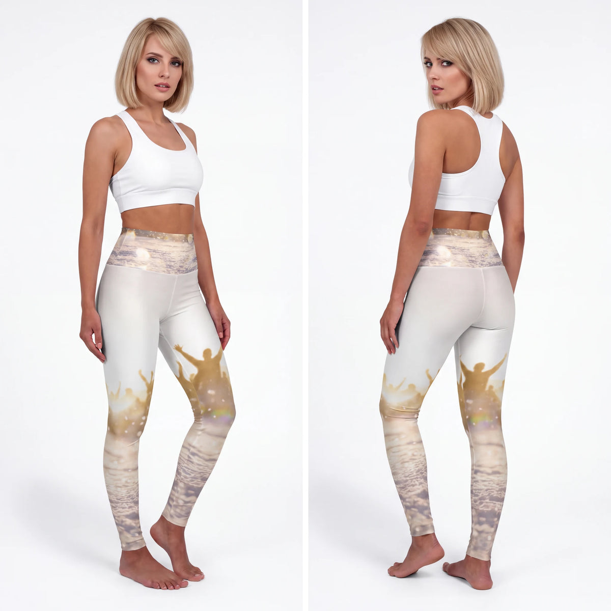 Golden Hour Crowd High Waisted Yoga Leggings