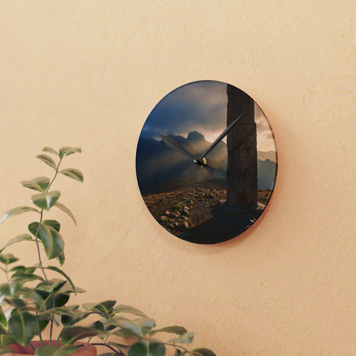 Acrylic Wall Clock - Timeless Peak