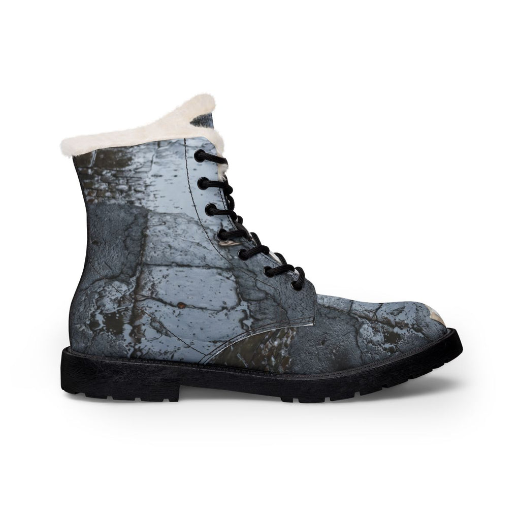 Men's Fur and Leather Boots - Forgotten Silk Alleyway Fine...