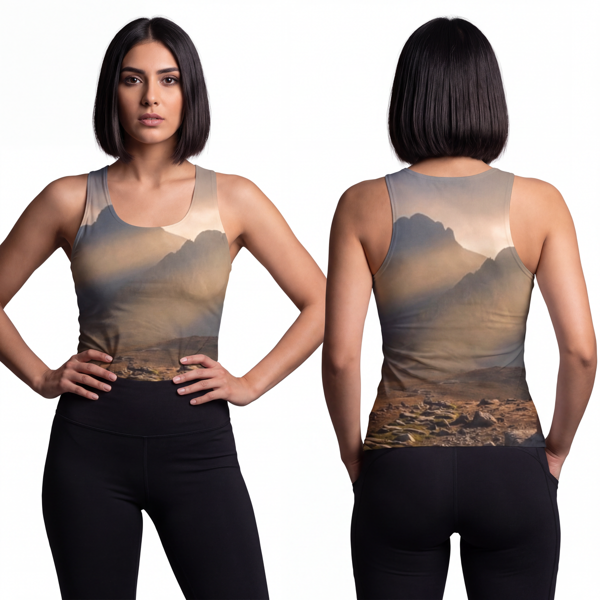 Unisex Tank Top - Mystic Monolith Ancient Persian Mountain...