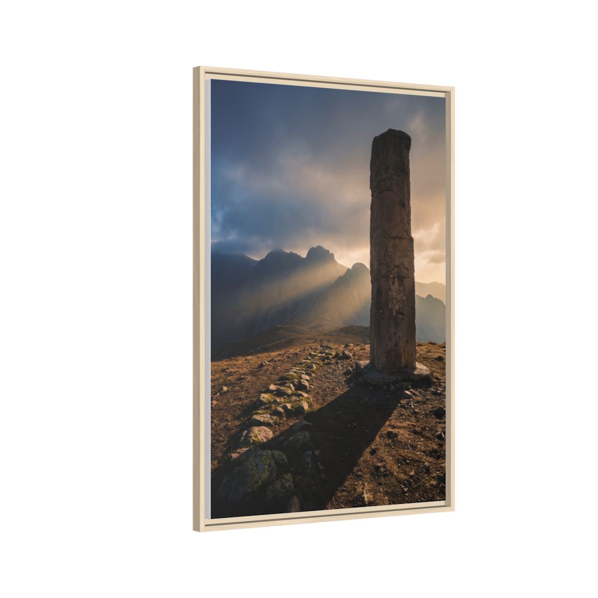 Framed Matte Canvas - Sun Peak