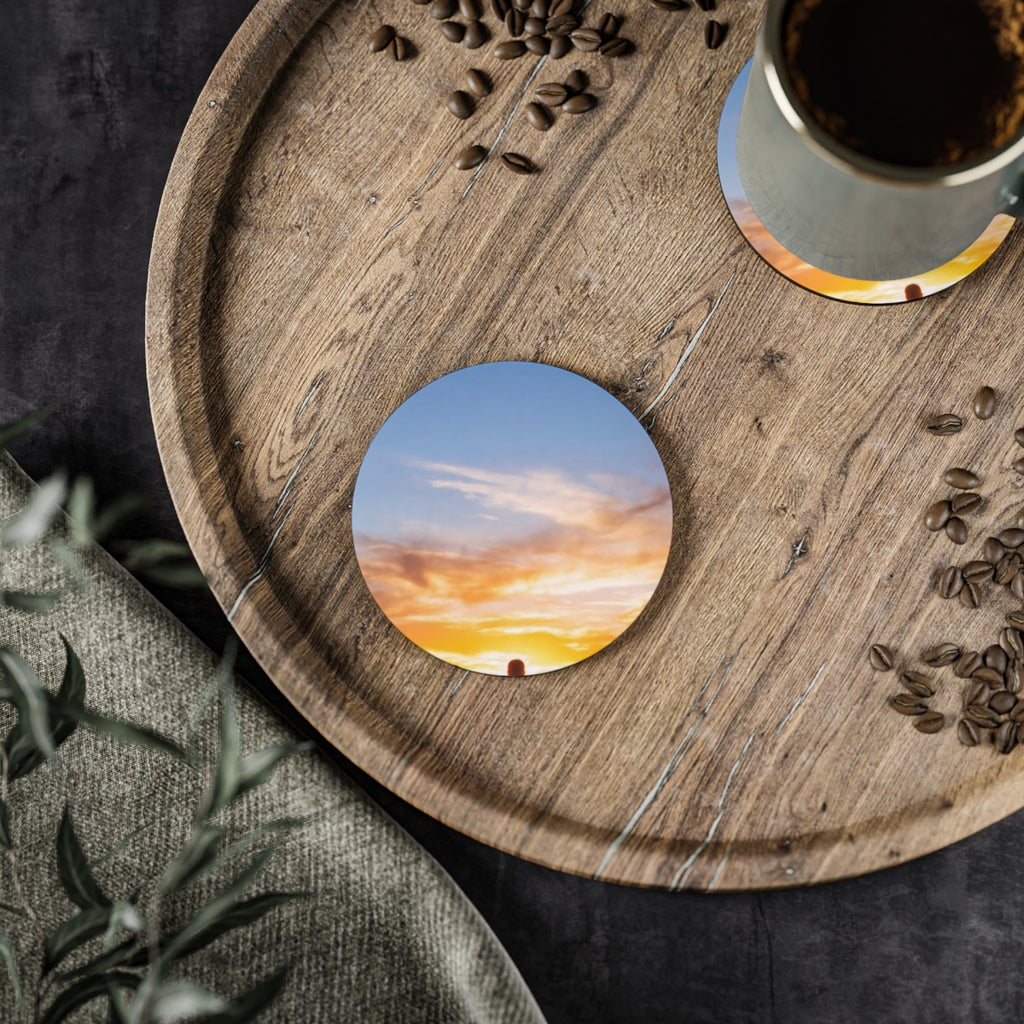 Drink Coasters - Sunset Ridge Horizon (1 & 4 pcs) | Echovira...