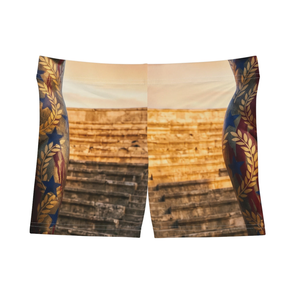 Classical Goddess Bronze Art Women's Shorts