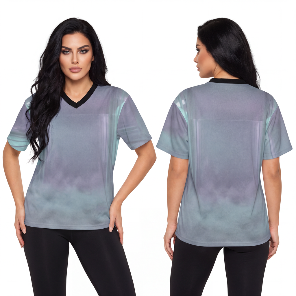 Unisex Football Jersey - Liminal Corridor Fog Art Print |...
