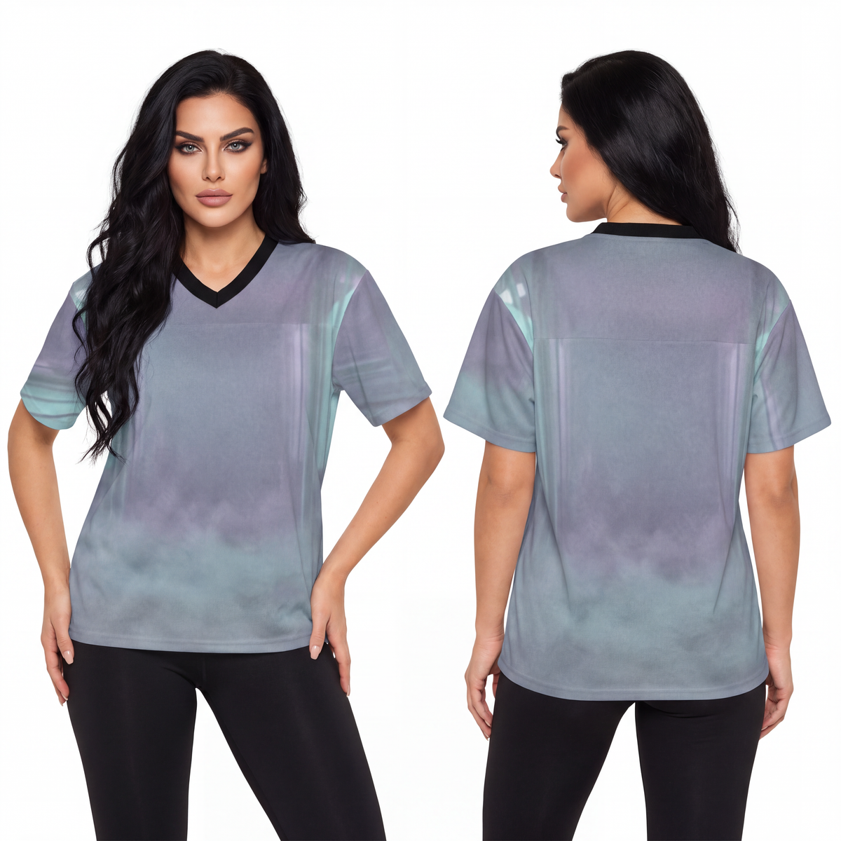 Unisex Football Jersey - Liminal Corridor Fog Art Print |...
