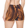 Women's Shorts with Golden Hour Cloud Art