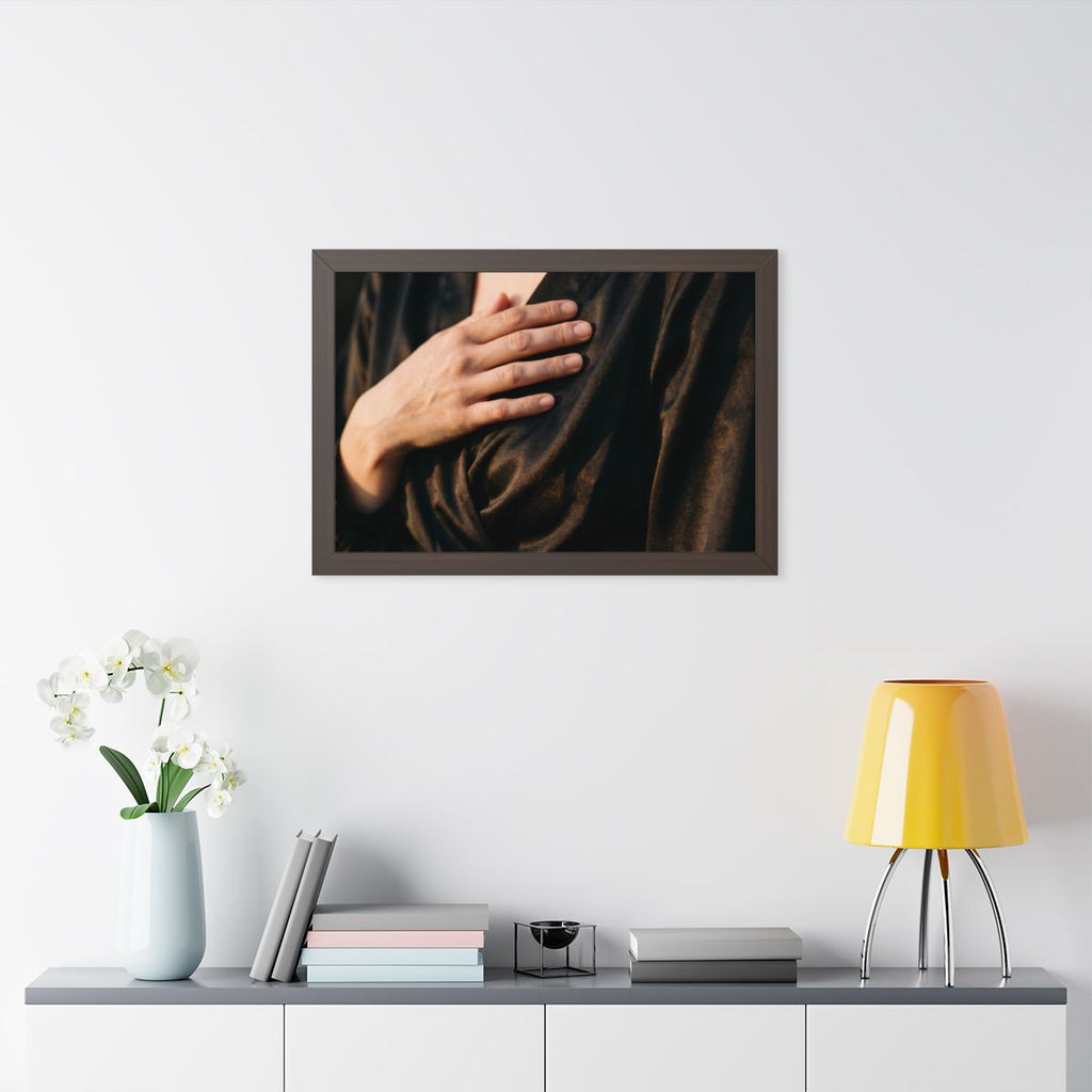 Framed Horizontal Poster - Sunset Satin — Walnut (14×11... |...