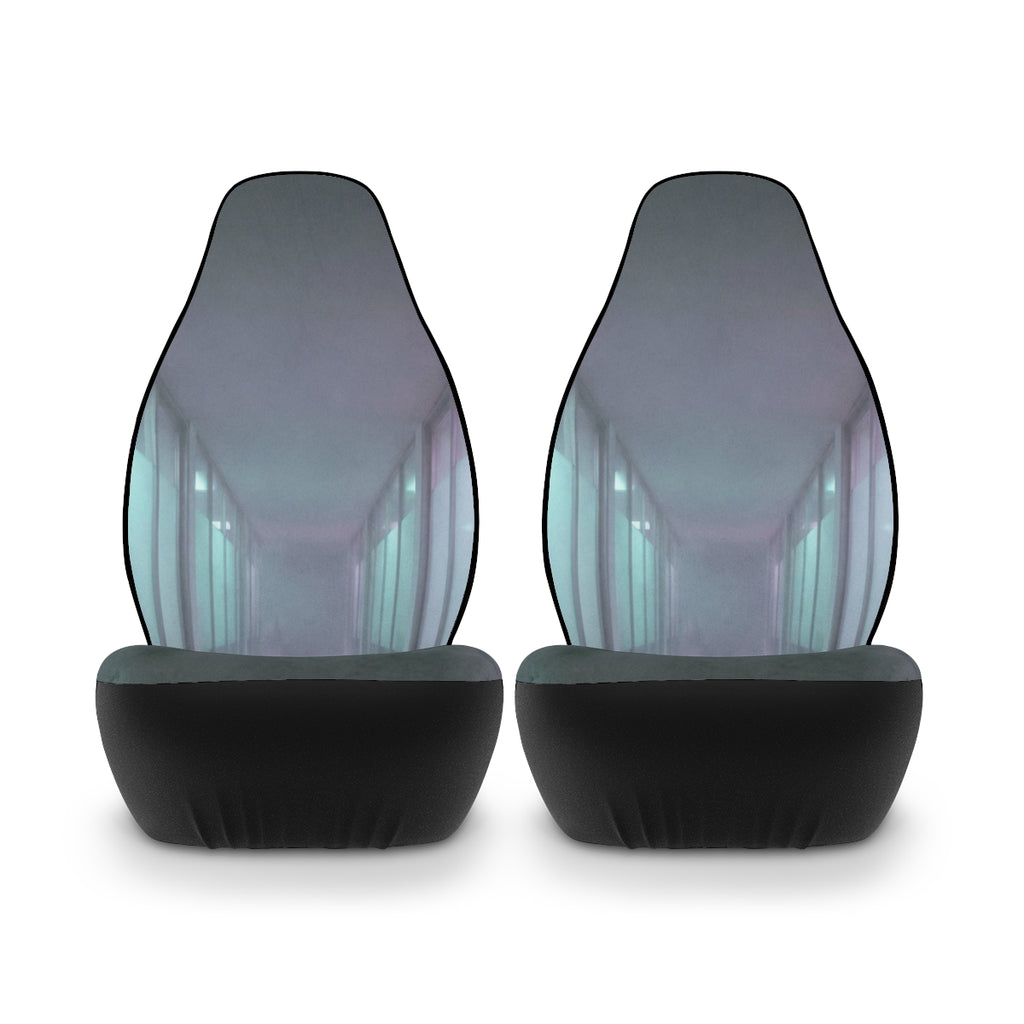 Polyester Car Seat Covers - Liminal Corridor Fog Art Print |...