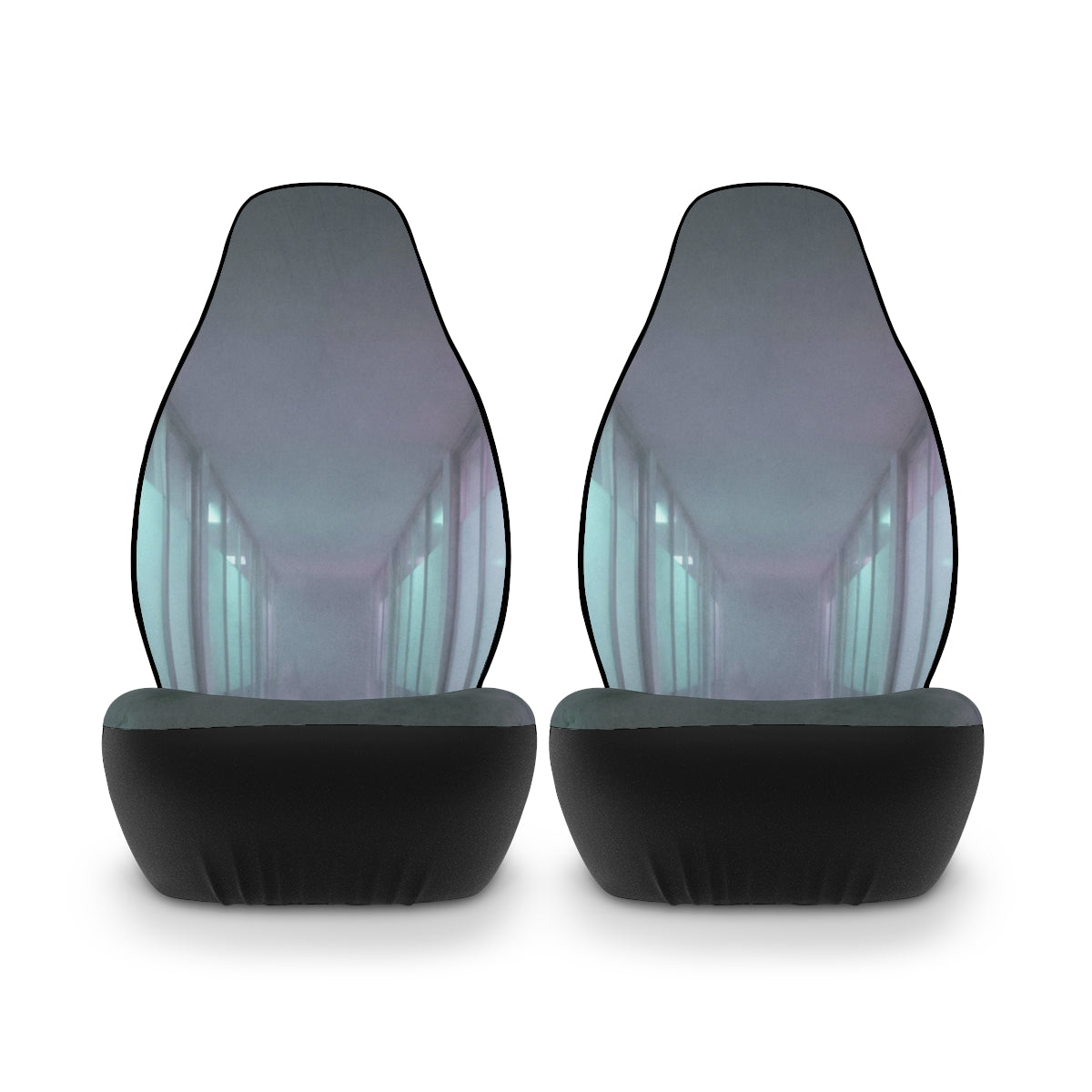 Polyester Car Seat Covers - Liminal Corridor Fog Art Print |...