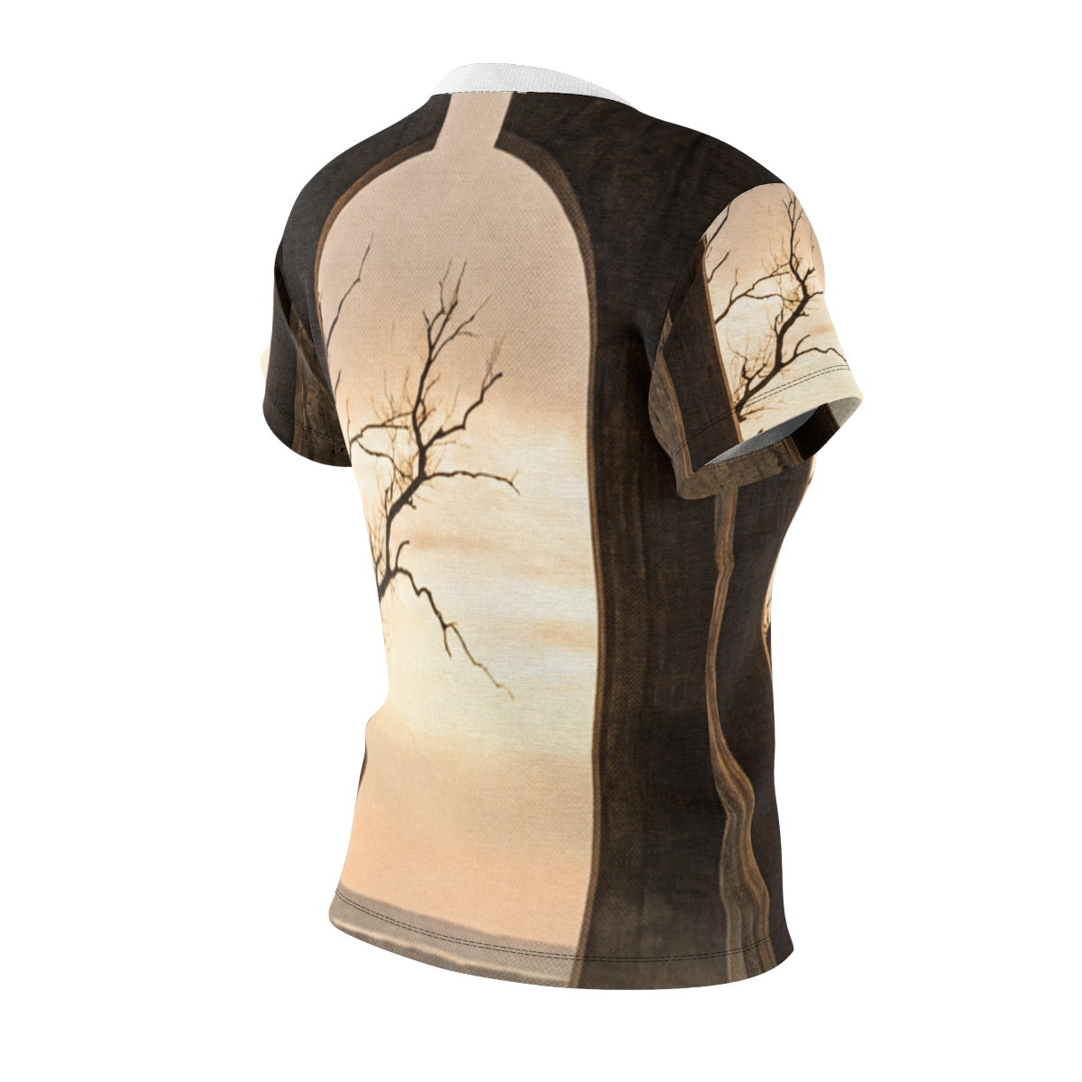 Women's Tee with Brutalist Architecture Art