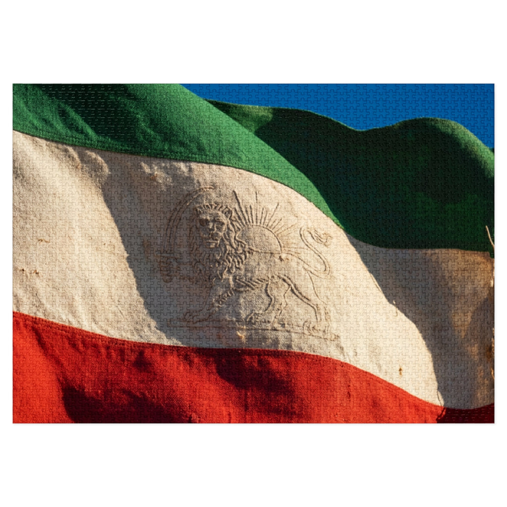 Jigsaw Puzzle with Tin - Flag
