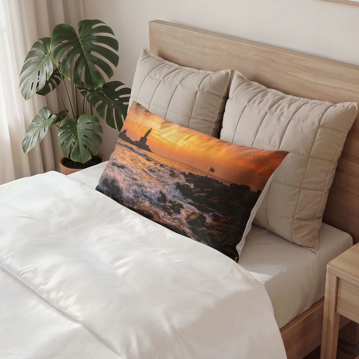 Cotton Pillow Sham - Golden Horizon