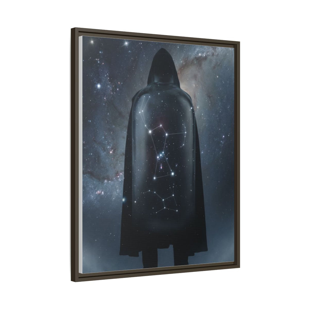 Framed Matte Canvas - Cosmic Sentinel — Espresso / 1.25" (8×10, 9×12, 11×14, 12×16, 10×20, 12×18, 16×20, 16×24, 18×24, 12×36, 20×24, 16×32, 20×30, 24×30, 24×32, 16×48, 24×36, 24×48, 30×40, 20×60, 32×48, 30×60 & 40×60)