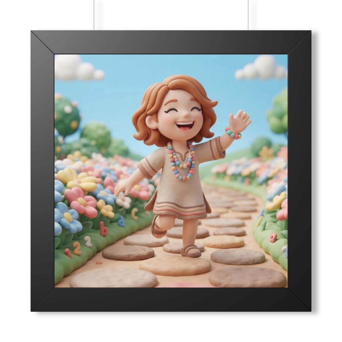 Framed Horizontal Poster - Wide Meadow — Black (14×11... |...