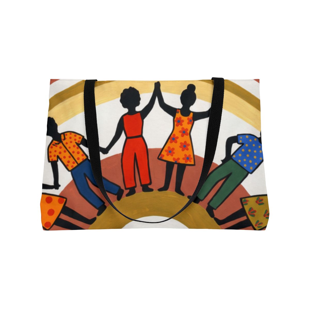Weekender Tote Bag - Unity Mandala Folk Art | Echovira...