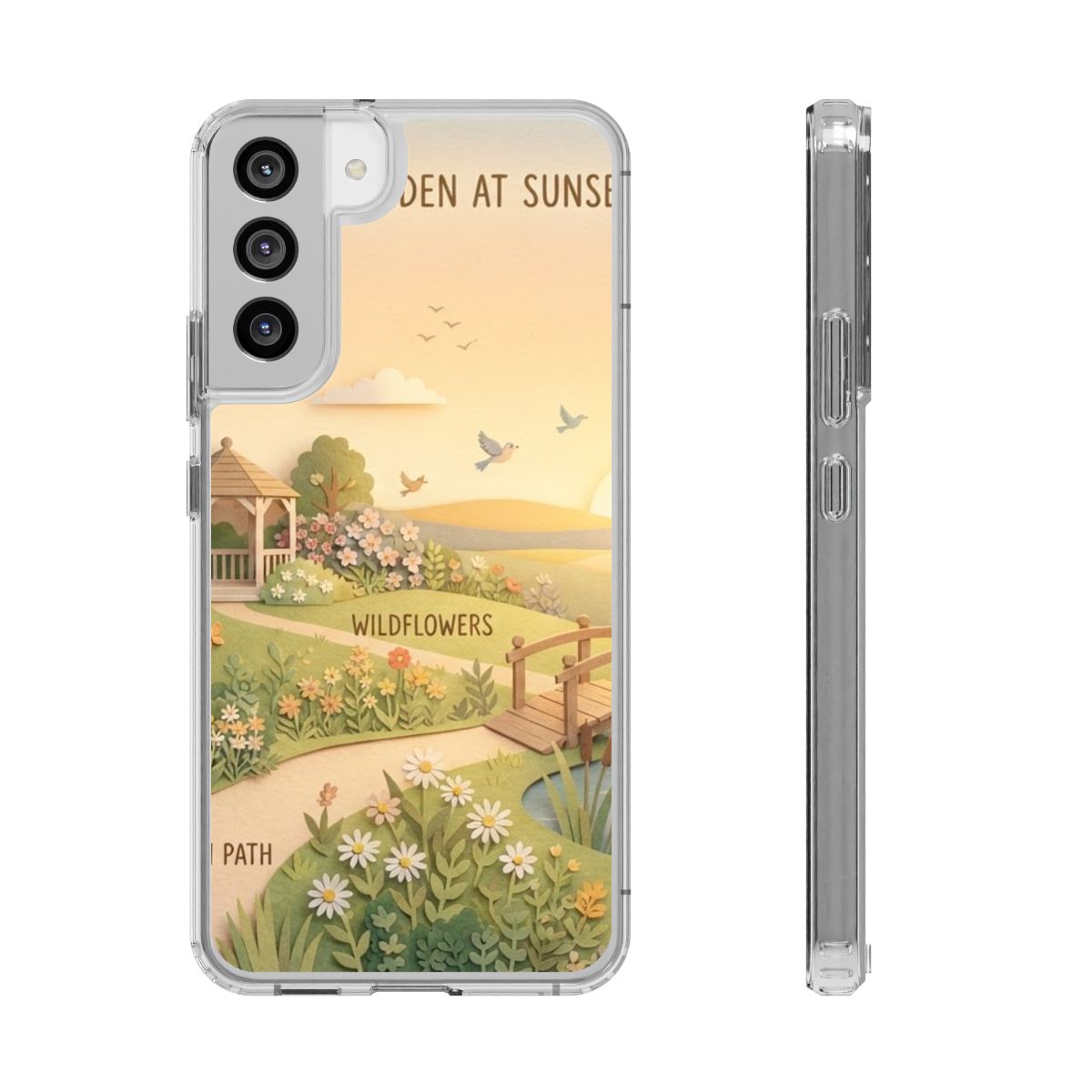 Clear Impact-Resistant Cases - Clear Phone Case - Sunset......