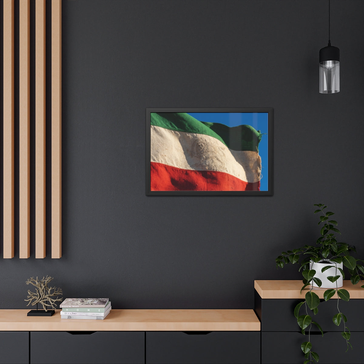Framed Wall Art - Heritage Flag — Landscape