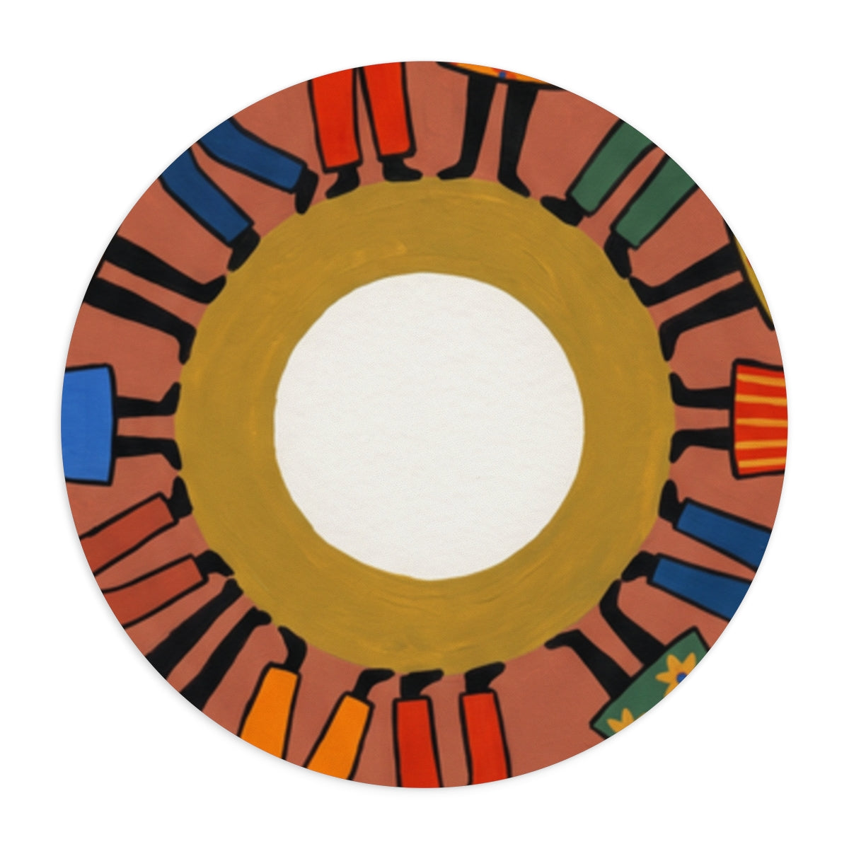 Mouse Pad - Unity Mandala Folk Art | Echovira Gallery