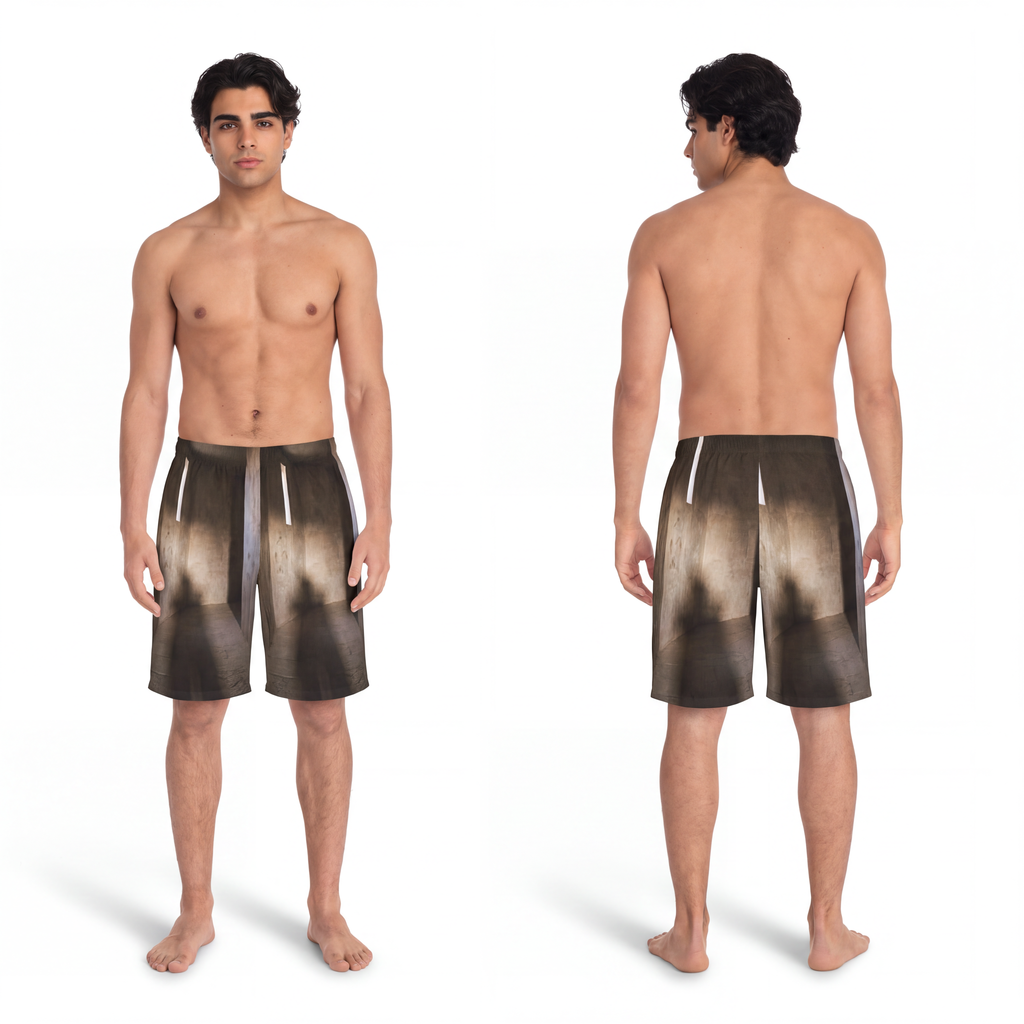 Men's Board Shorts - Shadows of the Citadel moody... |...