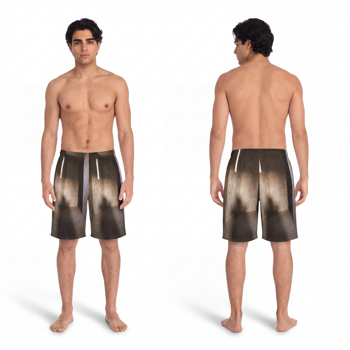 Men's Board Shorts - Shadows of the Citadel moody... |...