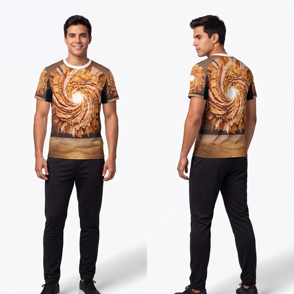 Men's Tee - Solar Vortex | Echovira Gallery