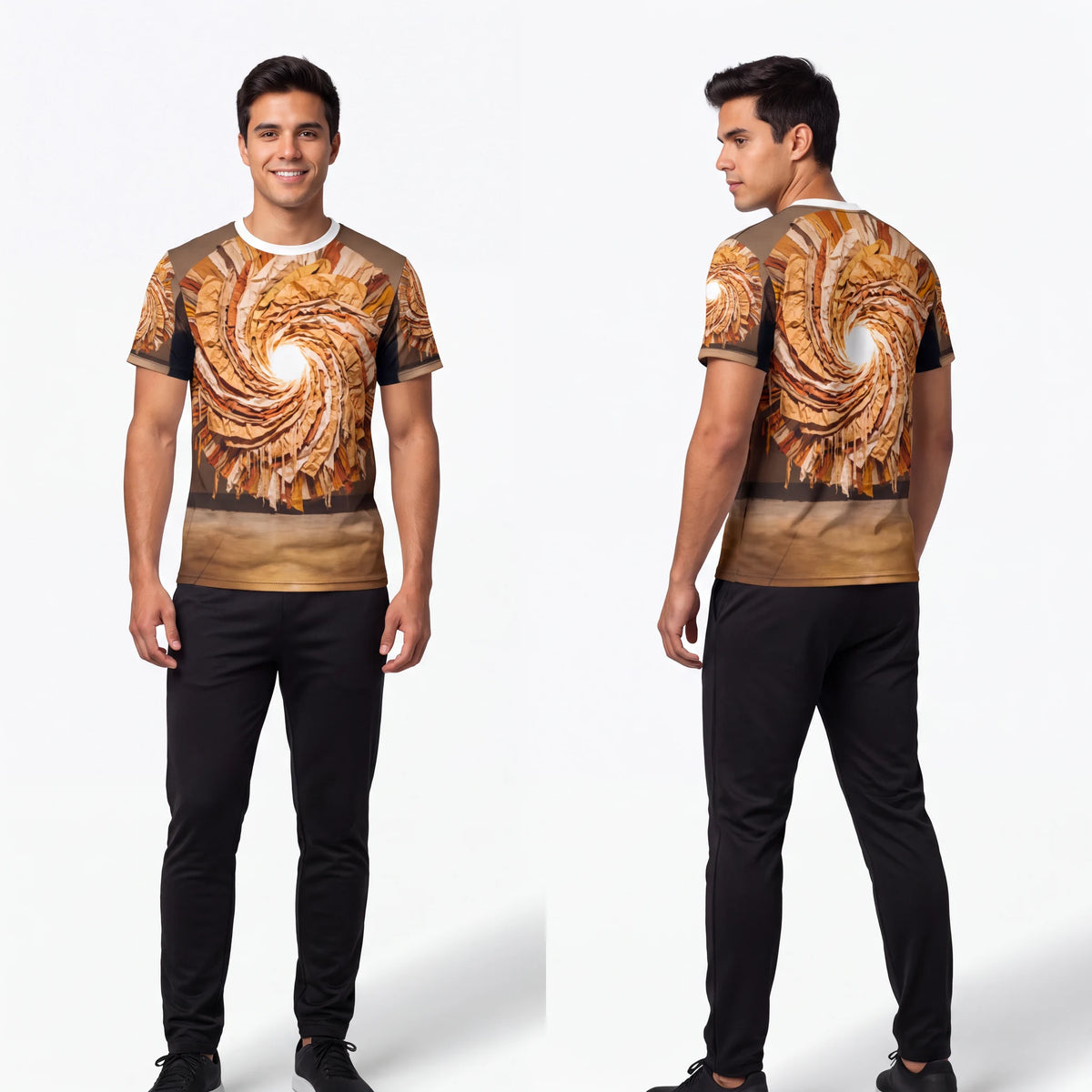 Men's Tee - Solar Vortex | Echovira Gallery