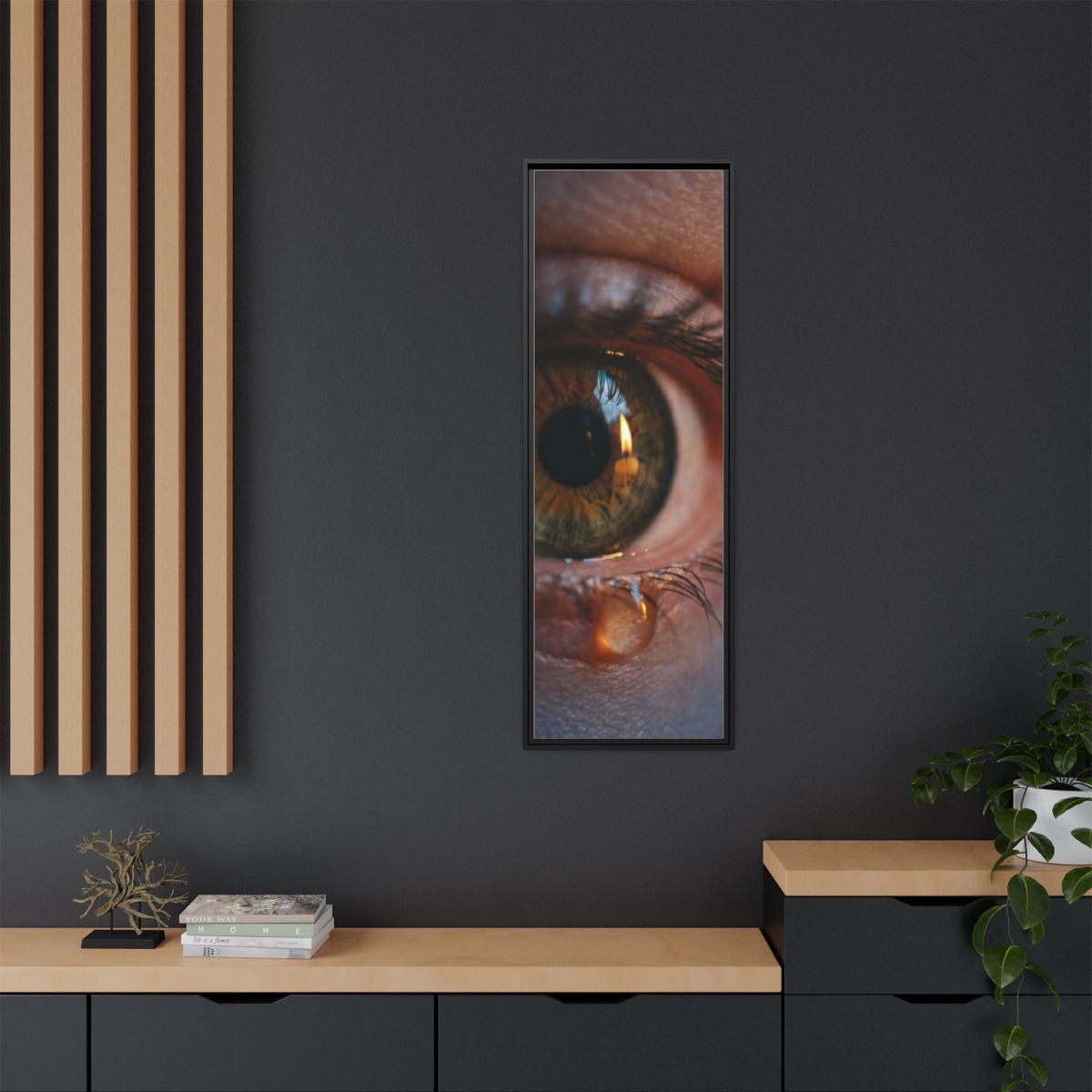 Framed Matte Canvas - Mystic Eye — Black / 1.25"