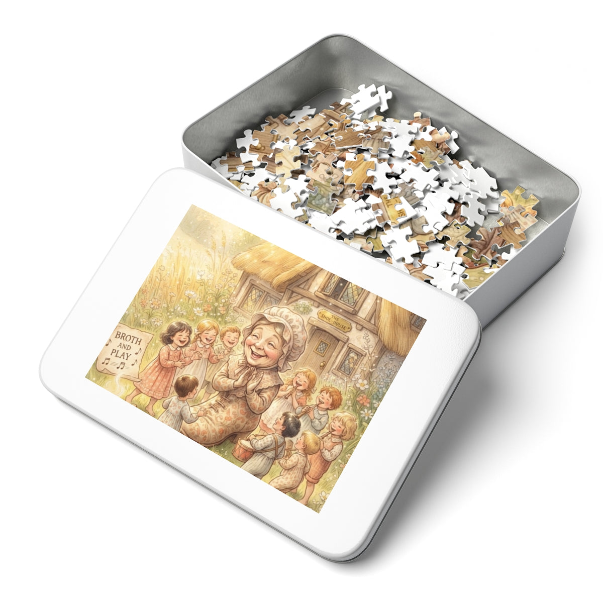 Jigsaw Puzzle with Tin - Fairytale Shoe House (30, 110, 252...