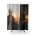 Shower Curtain - Misty Silhouette Amber | Echovira Gallery