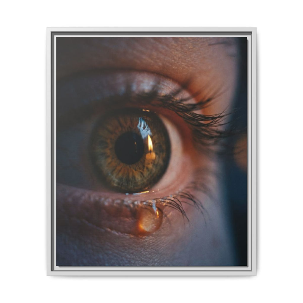 Matte Canvas, Framed - Luminous Tear