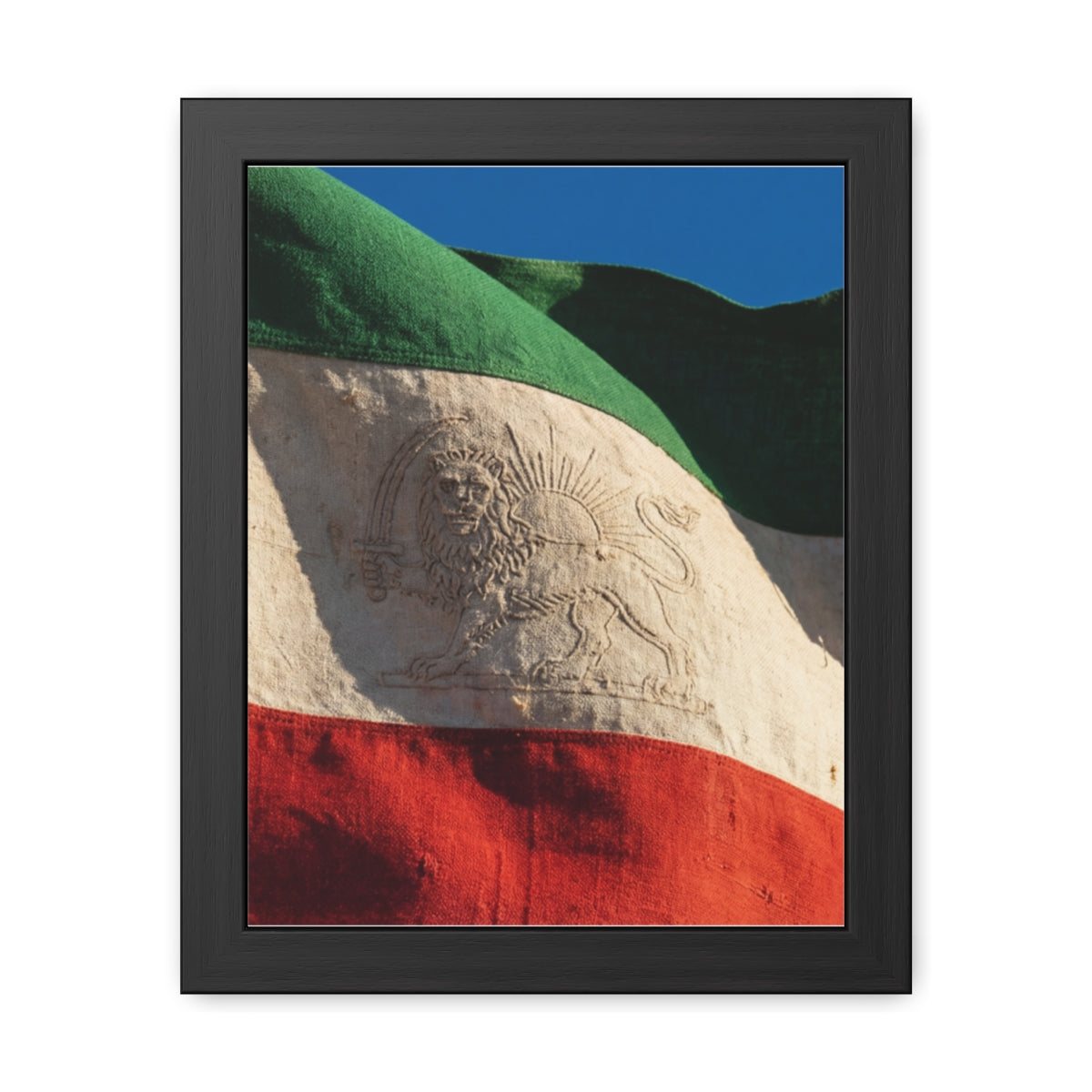Framed Wall Art - Heritage Flag — Portrait
