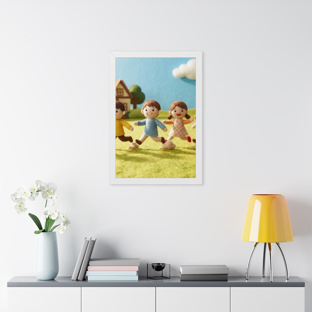Framed Vertical Poster - Little Journeys Felt Friends Story...