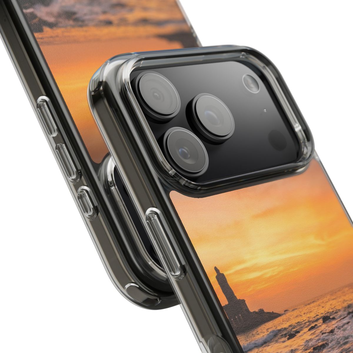 Clear Impact-Resistant Cases - Clear Phone Case - Sunset......