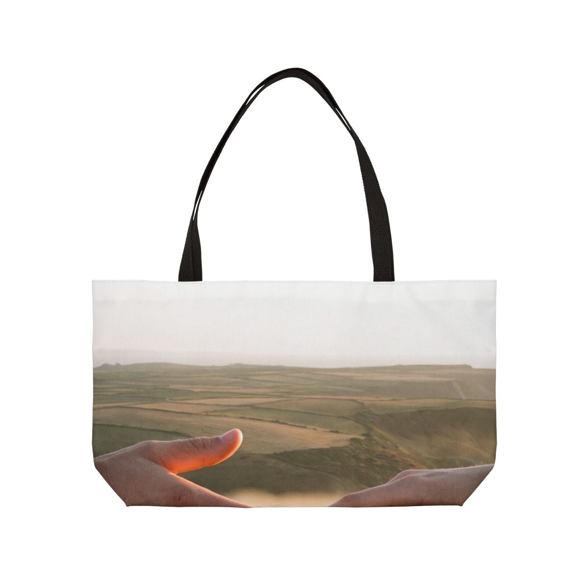 Weekender Tote Bag - The Infinite Touch | Ethereal Coastal...