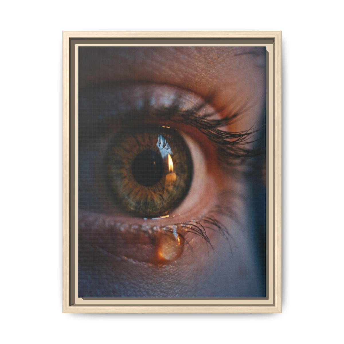 Matte Canvas, Framed - Luminous Tear