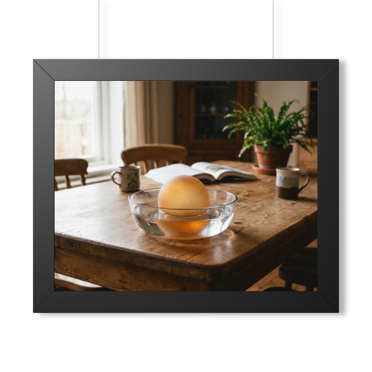 Framed Horizontal Poster - Amber Sanctuary — Black (14×11......