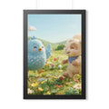 Framed Vertical Poster - Meadow Friends View — Black (11×14...