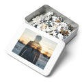 Jigsaw Puzzle with Tin - Silent Horizon Double Exposure Art...