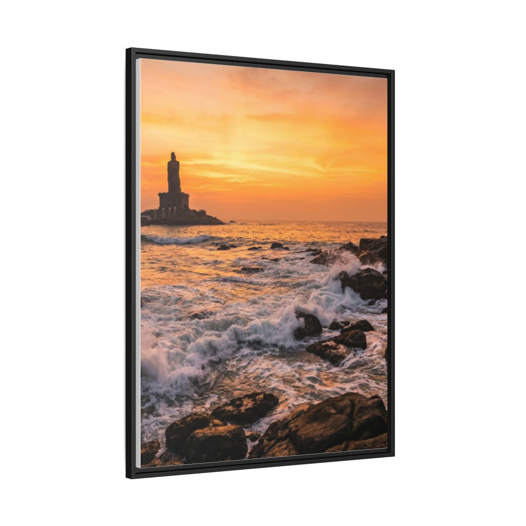 Framed Matte Canvas - Majestic Golden Coast