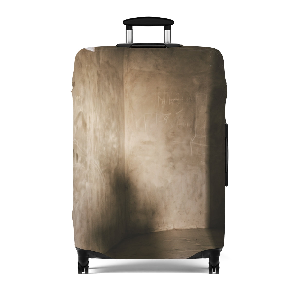 Luggage Cover - Shadows of the Citadel moody architectural...