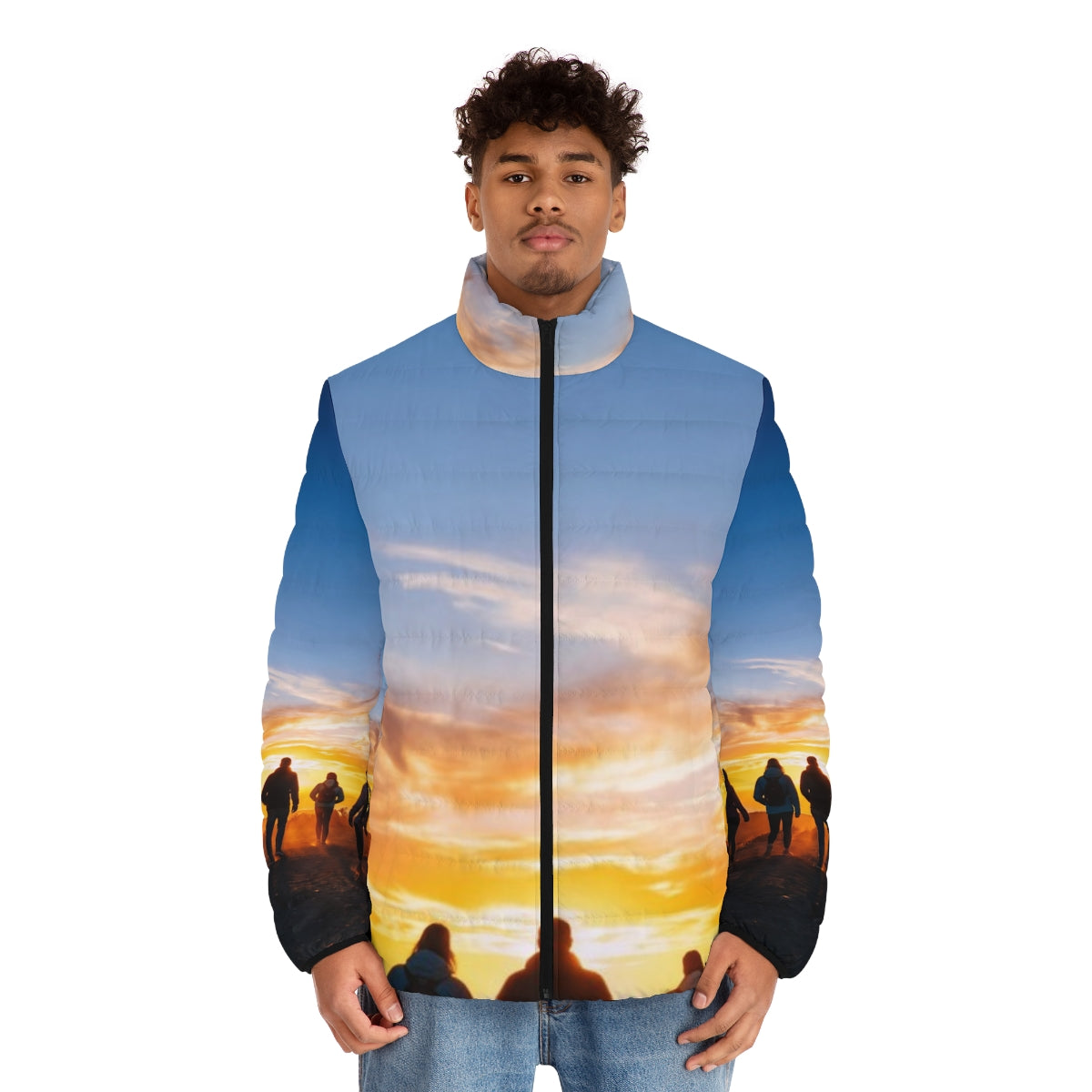 Men's Puffer Jacket - Sunset Ridge | Echovira Gallery